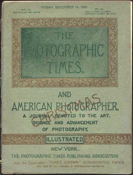 The Photographic Times: 1890